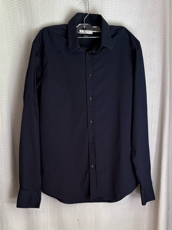 Versace Collection Other - Versace collection trend line, long sleeve, dark navy blue dress shirt.  Size L